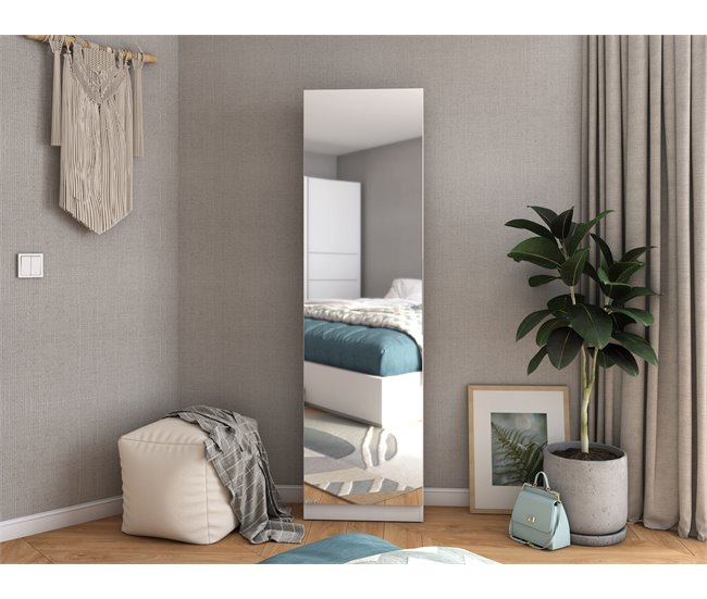 Zapatero espejo LIVERPOOL 50x180cm blanco Blanco