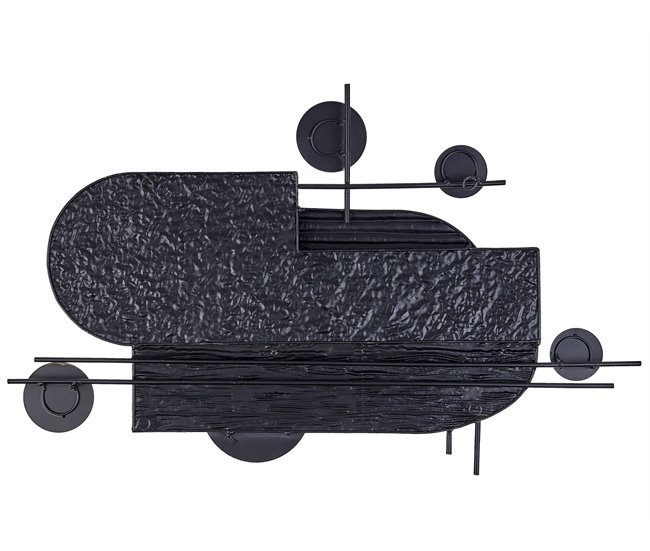 Beliani Decoración de pared LUTETIUM Negro