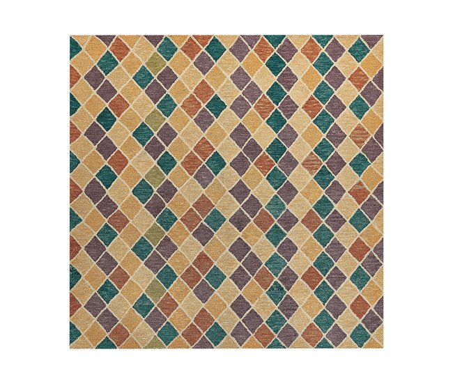 Beliani Alfombra de pelo corto KESKIN 200x200 Multicolor