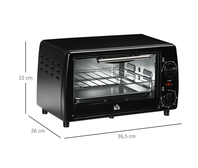 Horno Eléctrico Sobremesa Negro