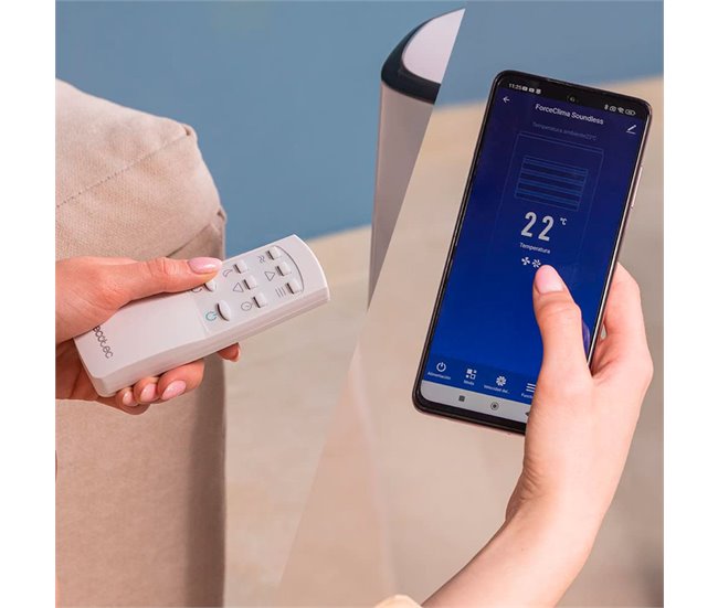 Aire acondicionado portátil ForceClima 7500 Soundless Connected Cecotec Blanco