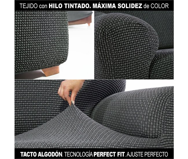 Funda para sillón orejero NIAGARA Gris Oscuro