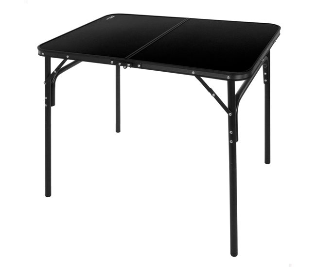 Aktive Mesa plegable camping maletín antideslizante negro c/sistema de nivelación Negro