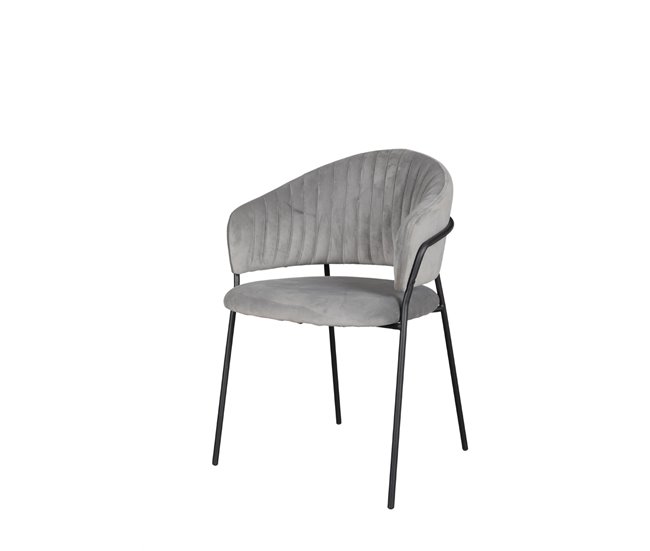Pack de 2 sillas de comedor SHAUNI Gris Claro