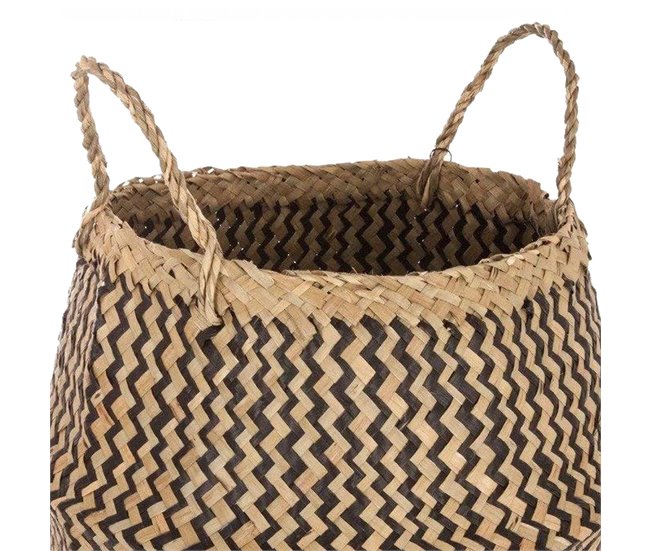 WELL HOME - Canasta decorativa rústica Beige