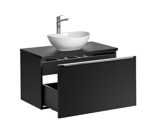 Mueble lavabo individual Eros Negro