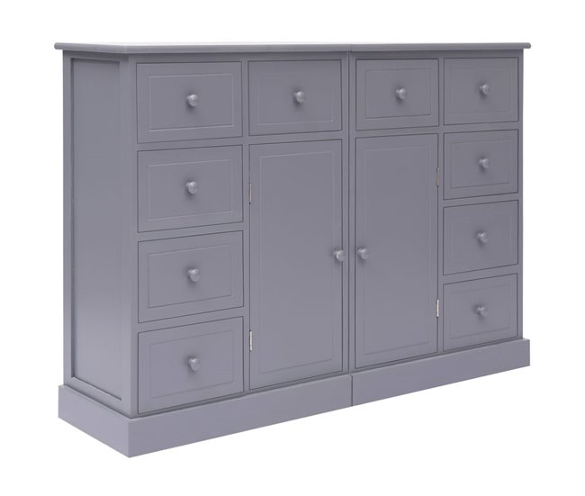 Aparador con 10 cajones madera 113 Gris
