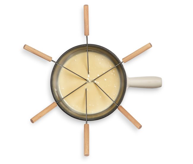 Fondue de Hierro Fundido Mont Blanc La Fonderie 1890 Blanco/ Gris