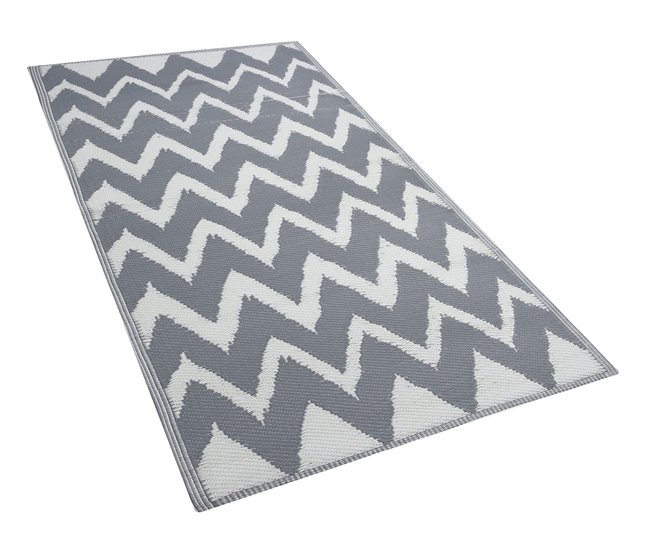 Beliani Alfombra de exterior SIRSA 90x180 Gris