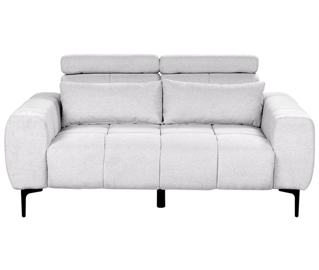 Beliani Sofá de 2 plazas Poliéster VEGAMO Beige