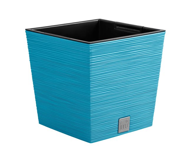 Macetero con depósito, colección FURU de 7,5 L Azul