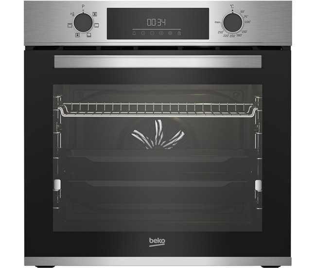 Conjunto de placa de Inducción + horno multifunción BEKO Negro/ Inox