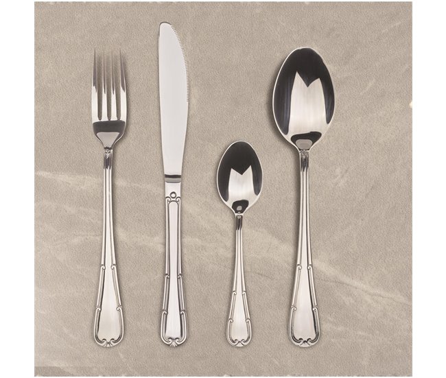 Juego de 3 Tenedores de mesa SIENA Bergner Plateado