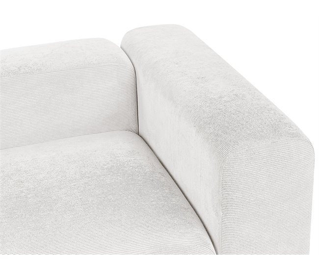 Beliani Sofá modular Pana FALSTERBO Crema