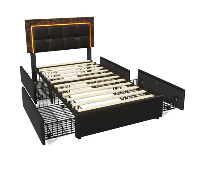 Camas individuales Negro