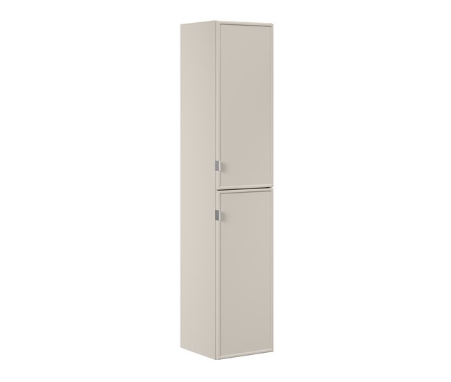 Conjunto de muebles con lavabo encastrado y columna Alba 120 Beige
