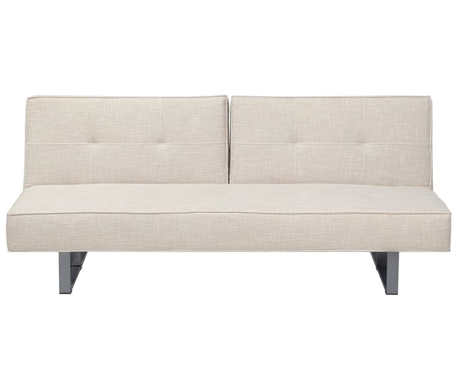 Beliani Sofá cama Poliéster DUBLIN Beige