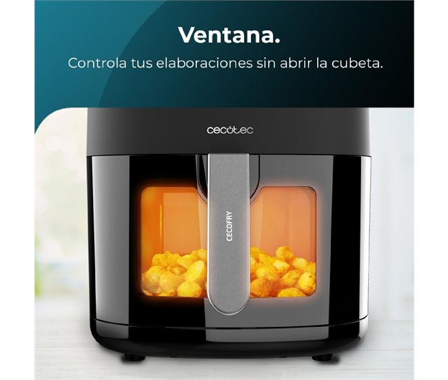 Cecotec Freidora sin aceite Freidora de aire Cecofry Fantastik Wi Negro