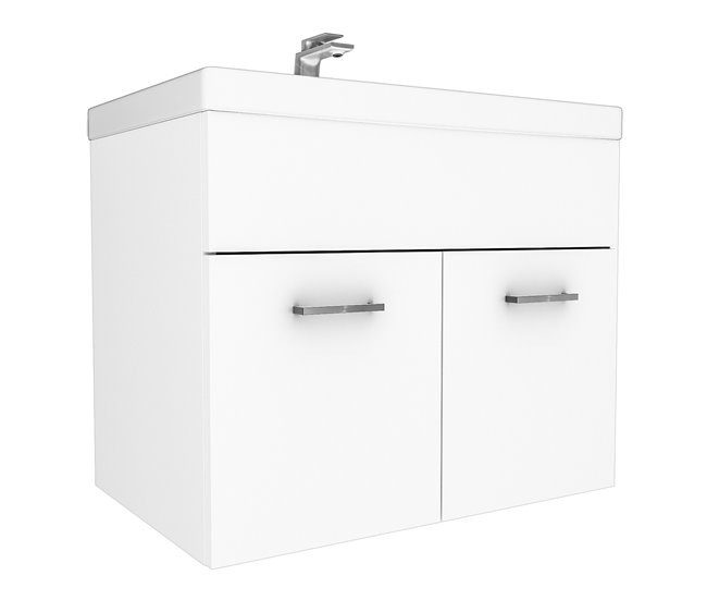 Conjunto de muebles de baño Krildihana 3 piezas [en.casa] 30 Blanco