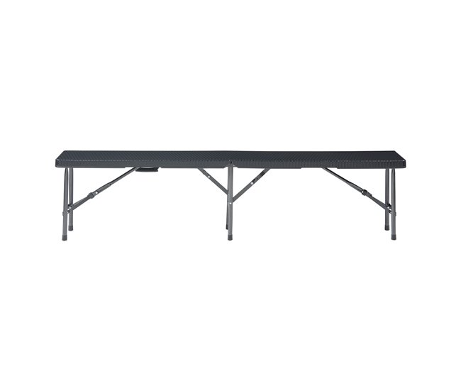 Banco plegable Mark para 4 personas metal/plástico Negro