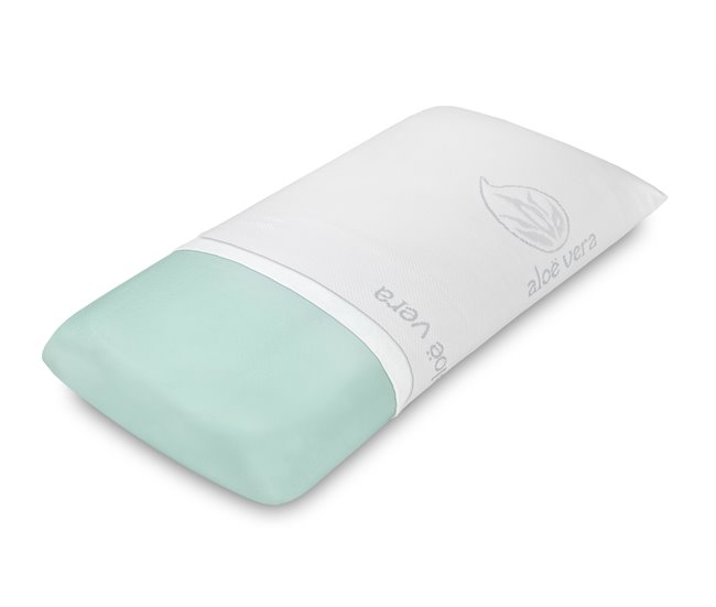 Pack de 2 Almohadas Viscoelásticas Con Tratamiento de Aloe Vera Blanco