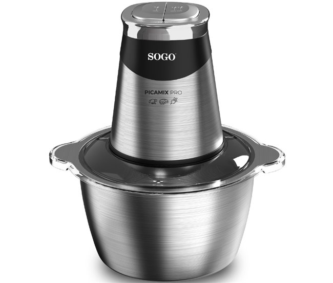 SOGO PICADORA ALIMENTOS INOX 1.8L Plateado