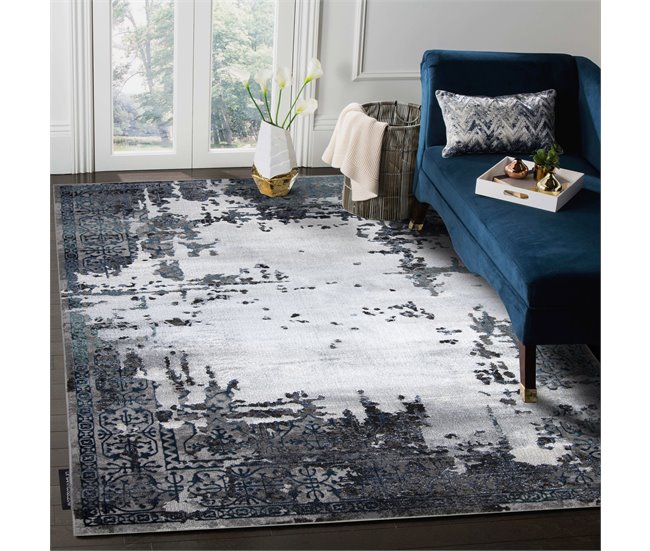 Alfombra DE LUXE moderna 2078 Ornamento vintage - Structural 160x220 Gris