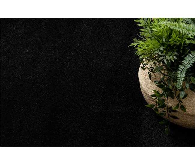 Alfombra HAMPTON Chick círculo cuadro 140x140 Negro