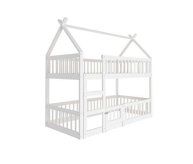 Cama litera 95x205 Blanco