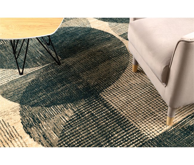 Alfombra de lana OMEGA FADO Geométrico jadeit 170x235 Verde