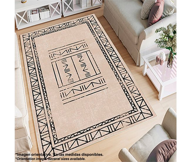 Alfombra De 120 X 180Cm 180x120 Beige