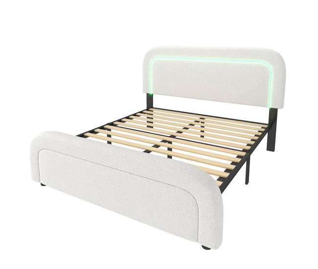 Camas de matrimonio 170x208 Blanco