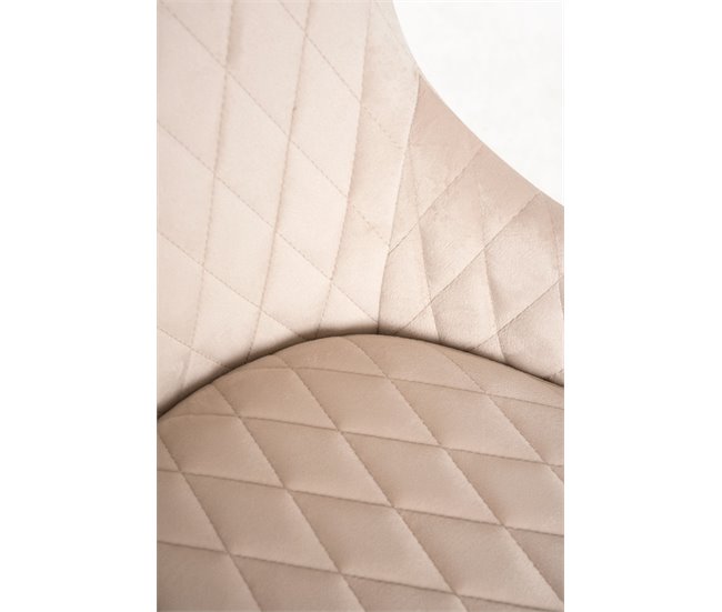 Silla Sanda Terciopelo Beige