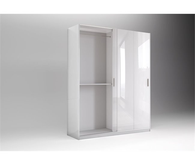 Armario ATENZA puertas correderas 200x238cm blanco Blanco