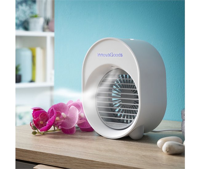 Mini Climatizador Humidificador por Ultrasonidos con LED humidificador mini Blanco