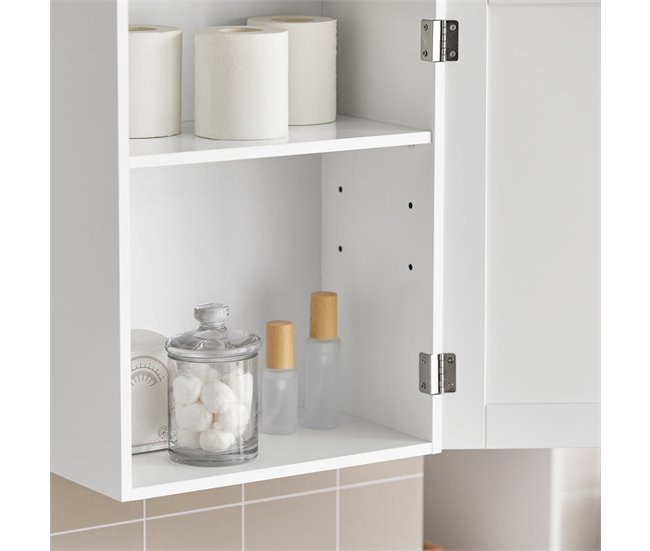 Armario de Pared con 2 estantes BZR19-W SoBuy Blanco