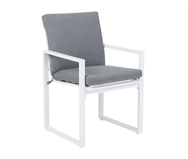Beliani Silla de jardín PANCOLE Gris