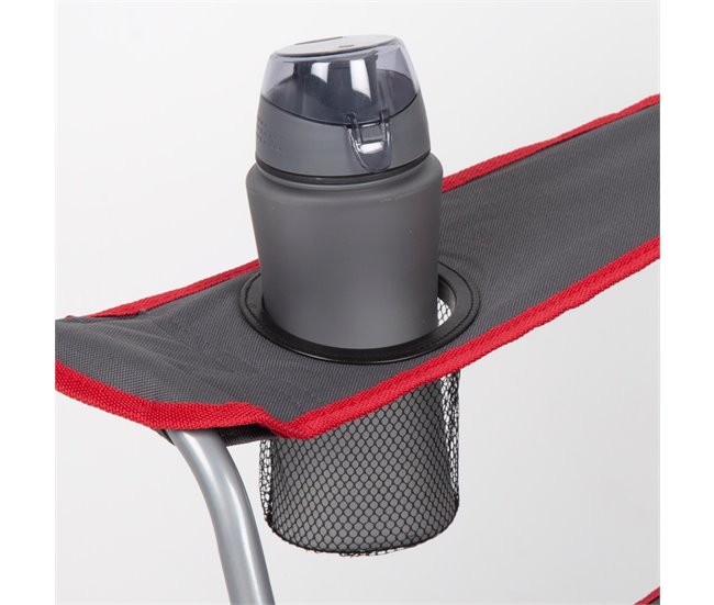 Aktive Silla baja plegable camping Gris Oscuro