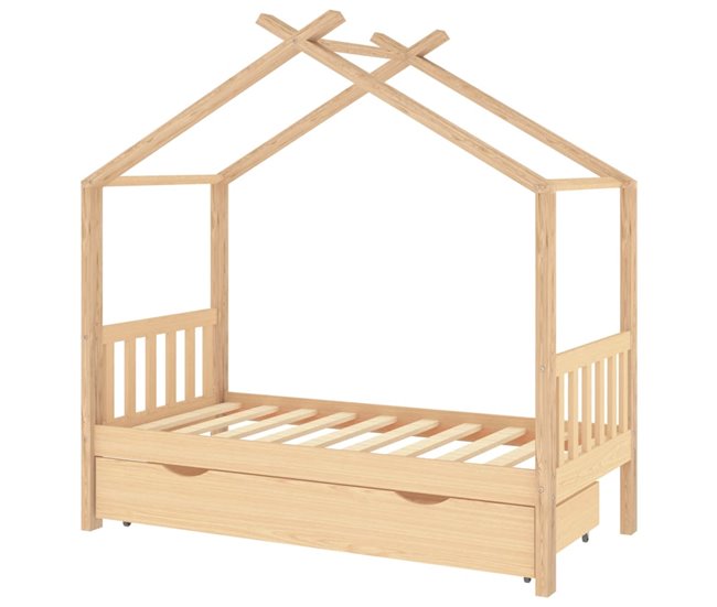 Estructura De Cama Infantil 166x87 Marron
