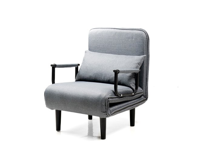 Sofá Cama Convertible Individual 4 en 1 Gris