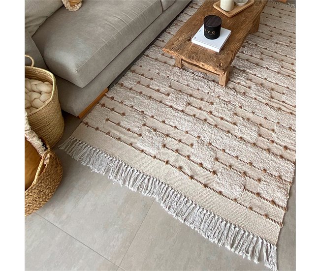 Alfombra algodón tufted M/Naga 120x180 Beige