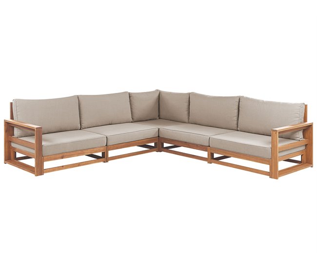 Beliani Conjunto longue TIMOR Gris Oscuro