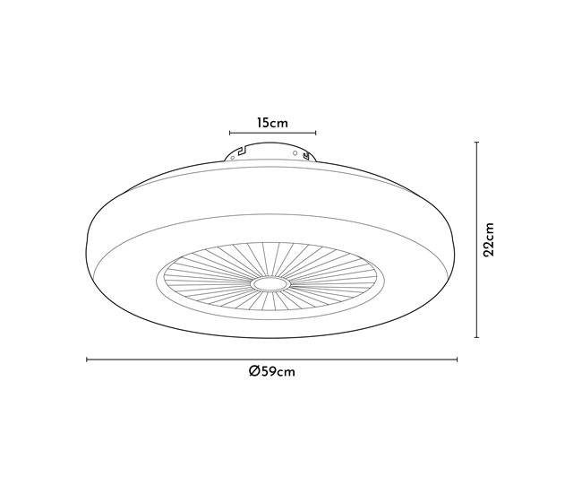 Ventilador de techo CITY marca SABA Blanco