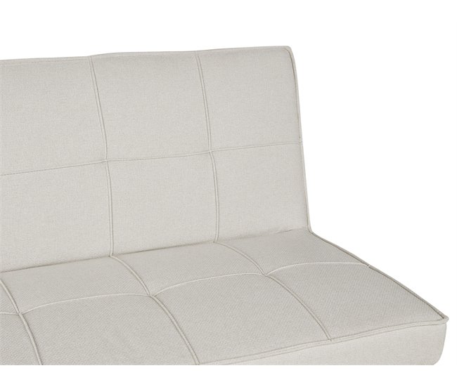 Beliani Sofá cama Poliéster HASLE Beige