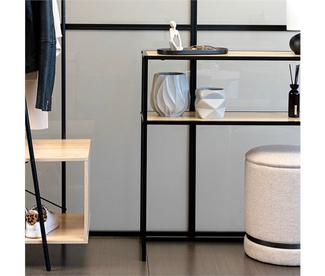 Consola MOA Vinthera  estantes metal Negro