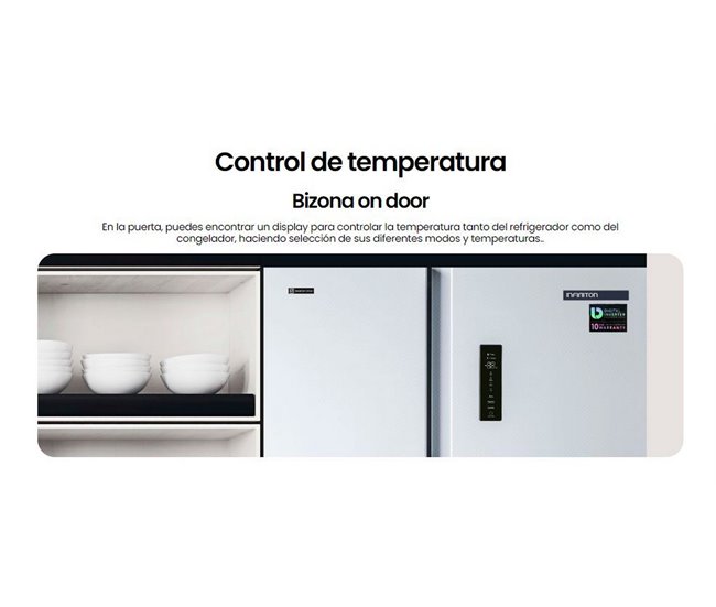 Frigorifico Americano INFINITON SBS-A174B, 505 L, No Frost Total Blanco