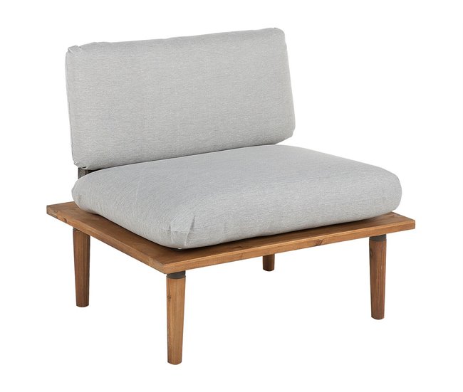 Beliani Conjunto de jardín Madera de acacia con certificado FSC® FRASCATI Gris Claro