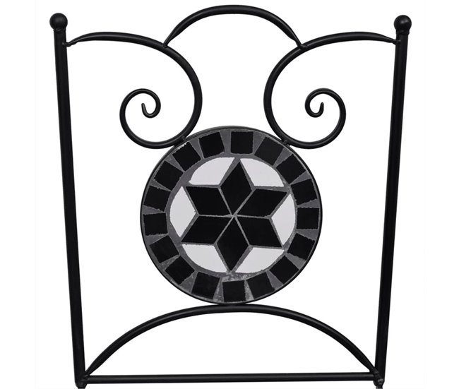 Conjunto de jardín Salento  sillas + mesa Blanco