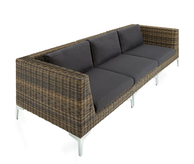 Pieza modular para conjunto de ratán Antracita