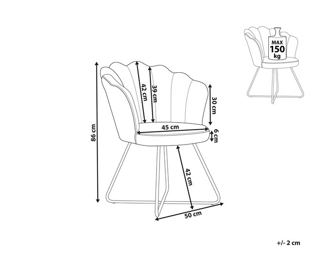 Sillón LOVELOCK Beliani Verde